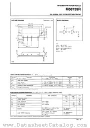 M68739R datasheet pdf Mitsubishi Electric Corporation