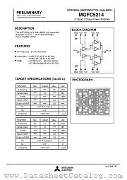 MGFC5214 datasheet pdf Mitsubishi Electric Corporation