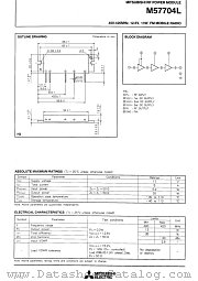 M57704L datasheet pdf Mitsubishi Electric Corporation