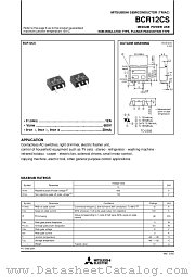 BCR12CS-8 datasheet pdf Mitsubishi Electric Corporation