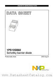 1PS10SB82 datasheet pdf NXP Semiconductors