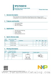 1PS70SB10 datasheet pdf NXP Semiconductors