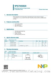 1PS70SB20 datasheet pdf NXP Semiconductors