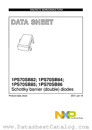 1PS70SB82 datasheet pdf NXP Semiconductors