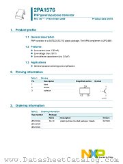 2PA1576R datasheet pdf NXP Semiconductors