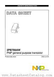2PB709ASW datasheet pdf NXP Semiconductors