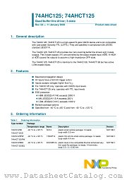 74AHCT125PW datasheet pdf NXP Semiconductors