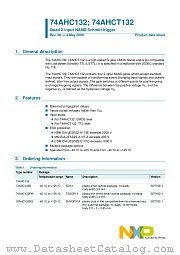 74AHCT132PW datasheet pdf NXP Semiconductors
