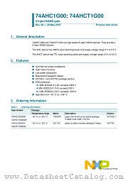 74AHCT1G00GV datasheet pdf NXP Semiconductors