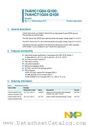 74AHCT1G04GW-Q100 datasheet pdf NXP Semiconductors