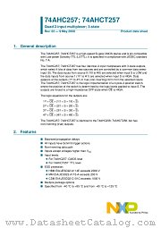 74AHC257PW datasheet pdf NXP Semiconductors