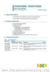 74AHCT2G08DP datasheet pdf NXP Semiconductors
