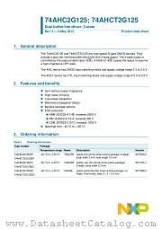 74AHC2G125GD datasheet pdf NXP Semiconductors
