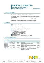 74AHCT541PW datasheet pdf NXP Semiconductors