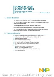74AHC541PW-Q100 datasheet pdf NXP Semiconductors