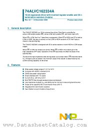 74ALVC162334ADGG datasheet pdf NXP Semiconductors