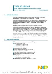 74ALVC164245DGG datasheet pdf NXP Semiconductors