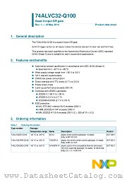 74ALVC32BQ-Q100 datasheet pdf NXP Semiconductors