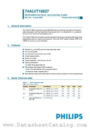 74ALVT16827DGG datasheet pdf NXP Semiconductors