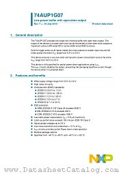 74AUP1G07GF datasheet pdf NXP Semiconductors