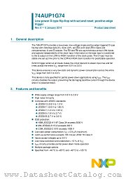 74AUP1G74GT datasheet pdf NXP Semiconductors
