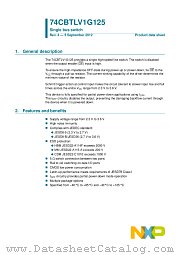 74CBTLV1G125GM datasheet pdf NXP Semiconductors