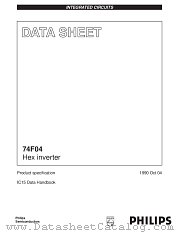 N74F04D datasheet pdf NXP Semiconductors