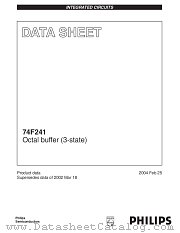 N74F241D datasheet pdf NXP Semiconductors