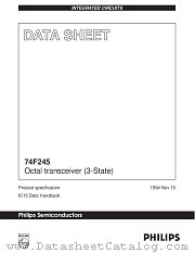 N74F245N datasheet pdf NXP Semiconductors