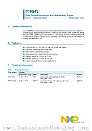 N74F543DB datasheet pdf NXP Semiconductors