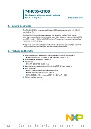 74HC05BQ-Q100 datasheet pdf NXP Semiconductors