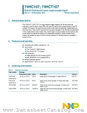 74HC107D datasheet pdf NXP Semiconductors