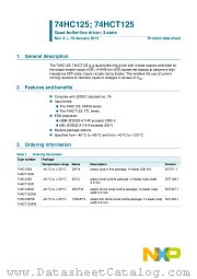 74HCT125DB datasheet pdf NXP Semiconductors