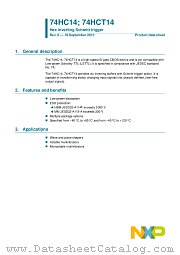 74HC14BQ datasheet pdf NXP Semiconductors