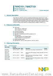 74HCT151N datasheet pdf NXP Semiconductors