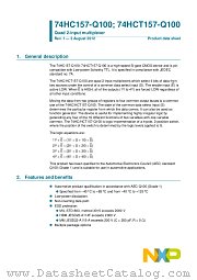74HCT157BQ-Q100 datasheet pdf NXP Semiconductors