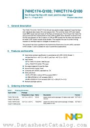 74HCT174D-Q100 datasheet pdf NXP Semiconductors