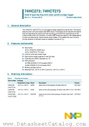 74HC273DB datasheet pdf NXP Semiconductors
