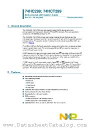 74HC299PW datasheet pdf NXP Semiconductors