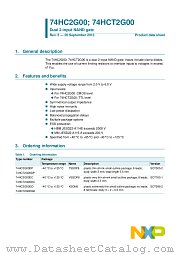 74HCT2G00DC datasheet pdf NXP Semiconductors