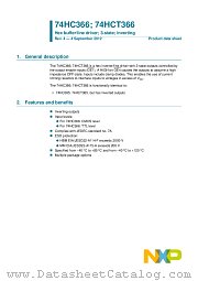 74HC366N datasheet pdf NXP Semiconductors