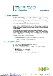 74HC373D datasheet pdf NXP Semiconductors