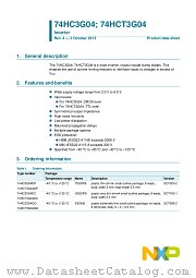 74HC3G04GD datasheet pdf NXP Semiconductors