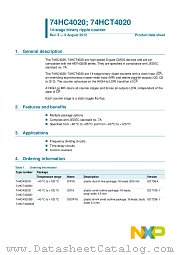 74HC4020PW datasheet pdf NXP Semiconductors
