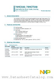 74HCT540N datasheet pdf NXP Semiconductors