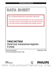 74HC652N datasheet pdf NXP Semiconductors