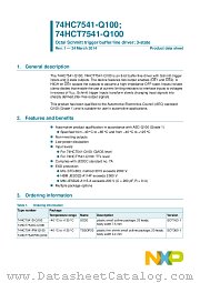 74HCT7541D-Q100 datasheet pdf NXP Semiconductors