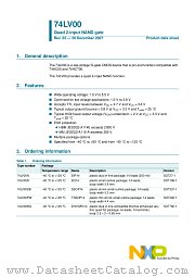 74LV00D datasheet pdf NXP Semiconductors