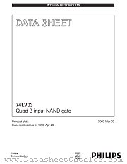 74LV03D datasheet pdf NXP Semiconductors