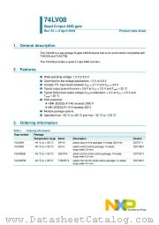 74LV08D datasheet pdf NXP Semiconductors